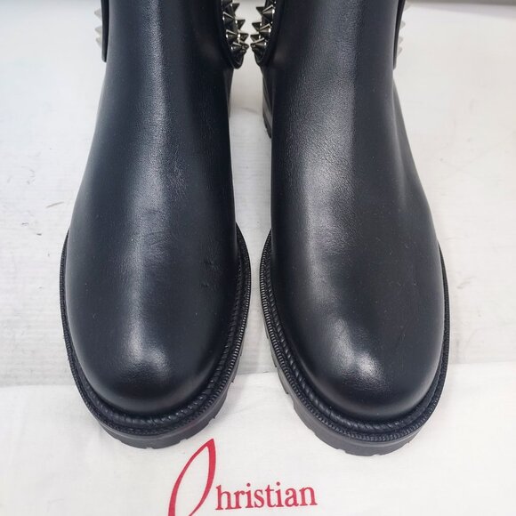 Christian Louboutin Black Spike Stud Capahutta Chelsea Boot - Picture 8 of 11